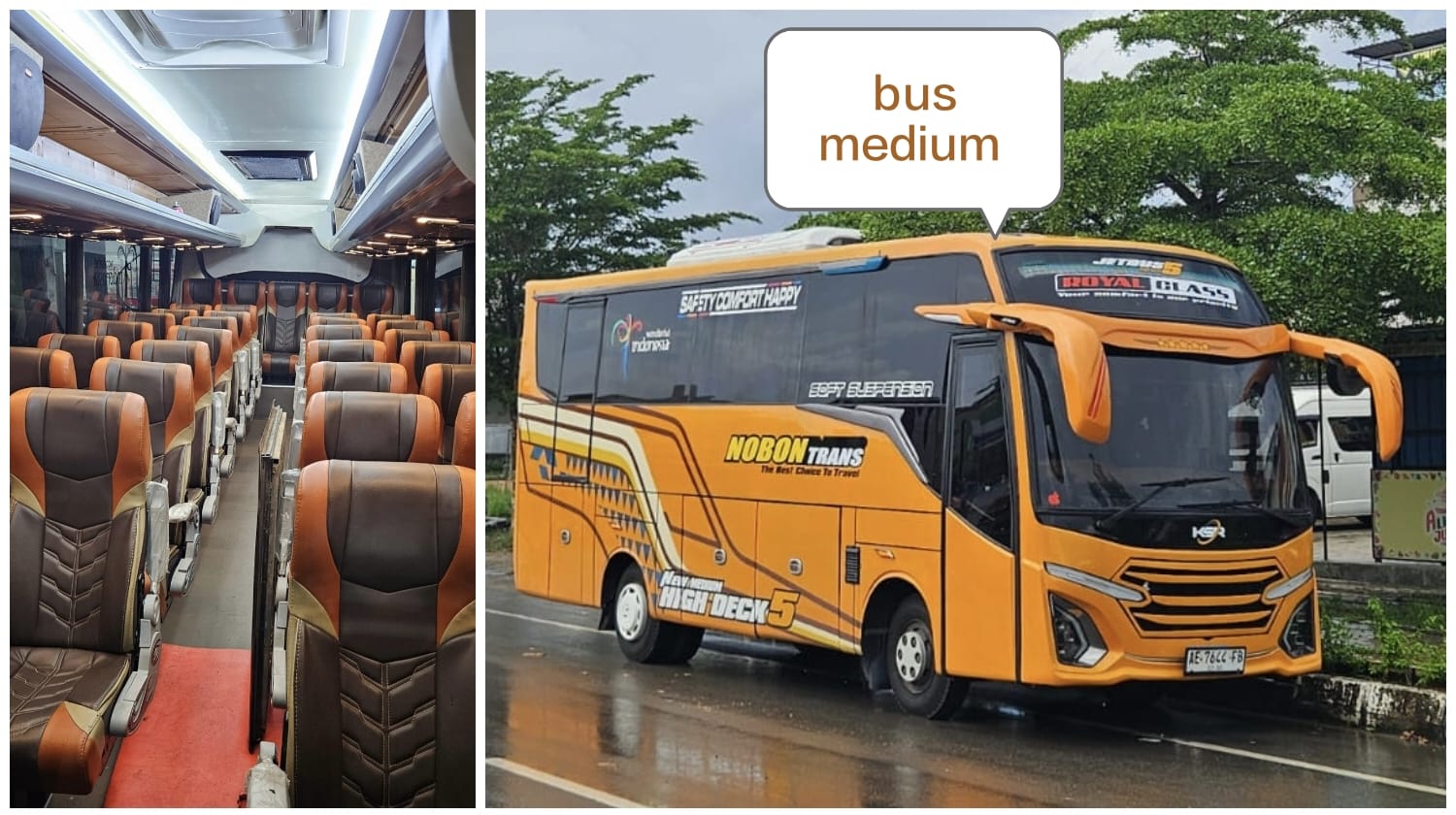 Image  RENTAL BUS MEDIUM SERVICE + DRIVER (30SEATER UNTIL 35-SEATER)