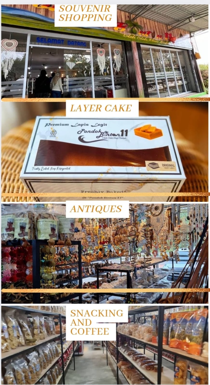 Image PONDOK BINTAN 11 (Shopping)-Types Of Sales-LAYER CAKE ORIGINAL-SNACK SNACK-DRIED SEAFOOD