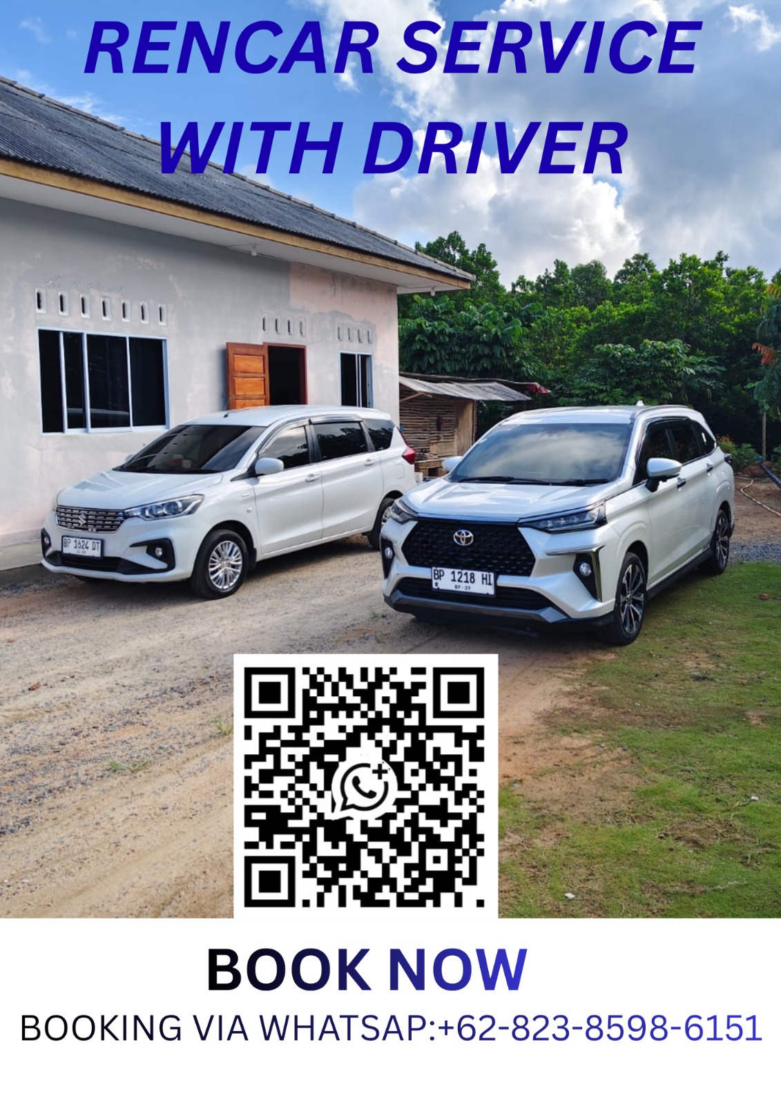 Image   Car rental Service in Bintan Island. Pick Up from BBT Ferry Terminal or hotel car 7-seater price starts from IDR 500.000 book now for today, book now for tomorrow Book Now for April book now for May. you can contact via WhatsApp +62-823-8598-6151