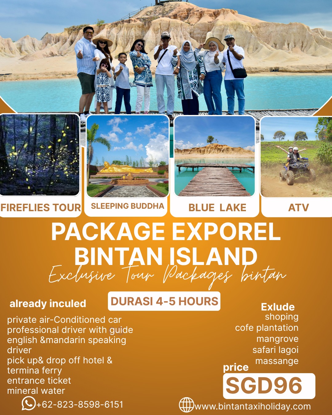 Image Tour Package |Blue Lake + sleeping buddha + adventure Atv+ fireflies tour